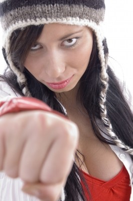 imagerymajestic girl with fist